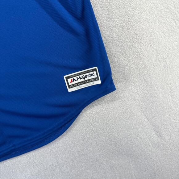 Chicago Cubs Jersey Men's 2XL Blue Majestic Cool Base Kris Bryant Sewn Stitched - Picture 2 of 9
